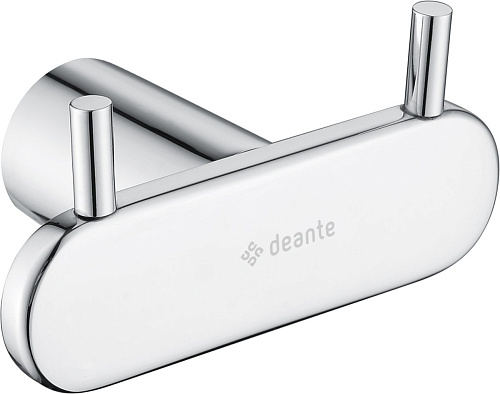 Крючок Deante ADR_0121 Round двойной, хром купить недорого в интернет-магазине Керамос