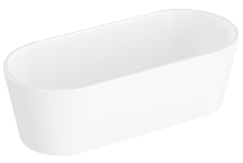 Ванна Vitra 65370006000 Geo акриловая 170х80 см отдельностоящая + ножки + скрытый сифон, белая Ванна Vitra 65370006000 Geo акриловая 170х80 см отдельностоящая + ножки + скрытый сифон, белая