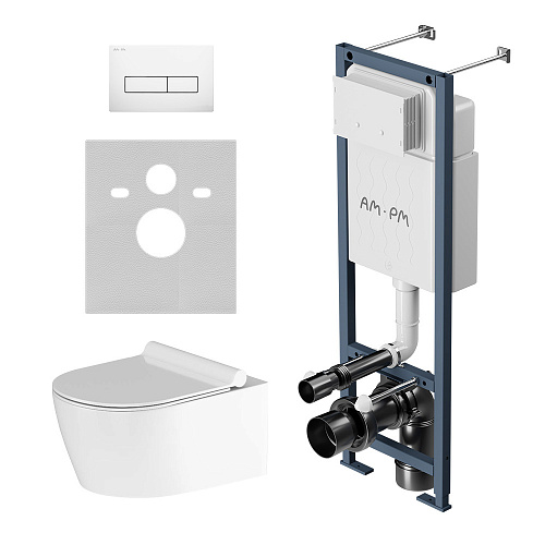 Инсталляция с подвесным унитазом AM.PM Jupiter IS110301.DX77C1700