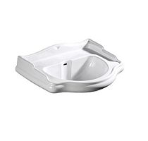 Раковина Kerasan 1046 Retro, без отверстий, 69х52 см, белая