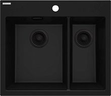 Мойка Deante ZQE_N503 Eridan кухонная гранитная 60x52 см, Nero (черный)