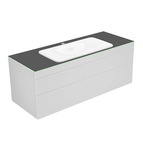 Тумба Keuco 31583710100 Edition 400 под умывальник 140х53.5 см, белый/стеклое матовое антрацит купить недорого в интернет-магазине Керамос Тумба Keuco 31583710100 Edition 400 под умывальник 140х53.5 см, белый/стеклое матовое антрацит купить недорого в интернет-магазине Керамос