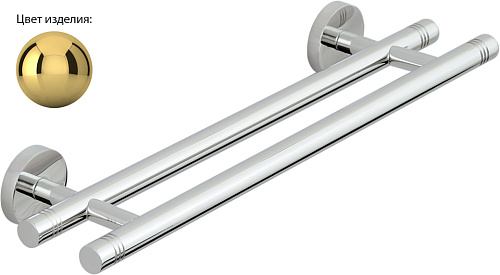 Полотенцедержатель Сунержа 03-3002-0400 Каньон двойной / L 400 мм, золото Полотенцедержатель Сунержа 03-3002-0400 Каньон двойной / L 400 мм, золото