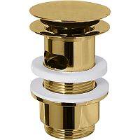 Донный клапан Migliore 17960 Ricambi, Click-clack под перелив, золото