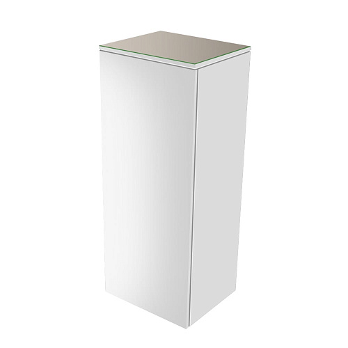 Шкаф-пенал Keuco 31720840002 Edition 400 средний 90х35 см, петли справа, белый глянцевый/стекло глянцевое кашемир купить недорого в интернет-магазине Керамос