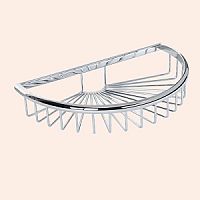 TW Harmony 535, подвесная полочка-решетка полукруглая 27х16хh5, цвет: хром  (снято с производства),TWHO535cr