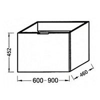 Тумба под раковину Jacob Delafon Blog EB294-N18