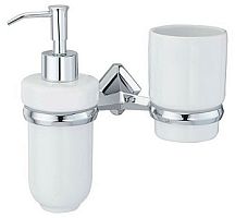 WasserKRAFT Aller K-1189C Держатель стакана и дозатора