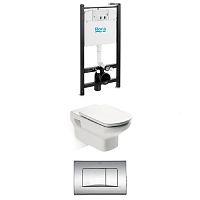 Комплект: Унитаз, Инсталляция, Кнопка смыва Roca Dama Senso 893104090