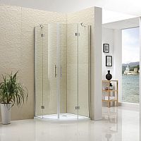 Душевой угол полукруглый RGW LE-55 80х80х195 прозрачное 06125588-11