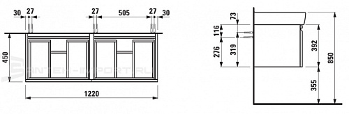 Тумба под раковину Laufen Pro 4.8308.2.095.464.1