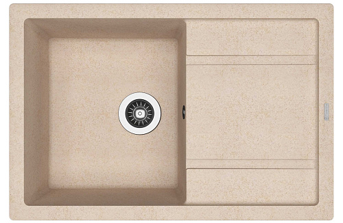 Мойка для кухни Florentina 20.160.D0760.107 Липси 76х51 см, с крылом, песочная снят с производства