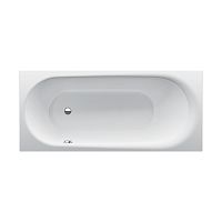 Ванна Bette 1640-000 PLUS Comodo с шумоизоляцией, с покр. Glaze Plus , область ног ванны справа, перелив спереди (для удлиненного слив-перелива) белая, 170х75х45