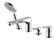 Смеситель Aquatek AQ1148CR Бетта  на борт ванны на 4 отв., хром