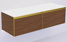 Тумба под раковину Armadi Art QUATRO 790-M2-140(70+70)-B-MG+L