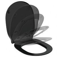 Крышка-сиденье Ideal Standard E0368V3 Connect Air для унитаза, микролифт, Silk Black (черный шелк) Крышка-сиденье Ideal Standard E0368V3 Connect Air для унитаза, микролифт, Silk Black (черный шелк)
