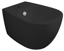 SIMAS VI19 nero matt*1 Vignoni биде подвесное 56*36,5см, с 1 отв. под смеситель, без крепежа F85, цвет черный матовый