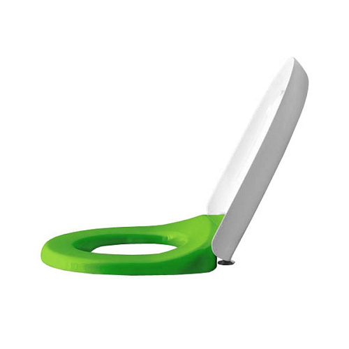 Крышка-сиденье Laufen 8.9103.1.072.000.1 Florakids для унитаза, белый,зеленый