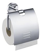 Бумагодержатель Aquatek AQ4609CR Бетта с крышкой, хром