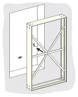 Рама Keuco 26016170000 Royal Integral для внутристенного монтажа, белый