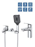 Комплект смесителей BelBagno DUE DUE-VASM/LVM-CRM