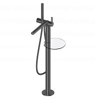 Смеситель Keuco 51527130100 Edition 400 для ванны однорычажный, хром черный шлифованный