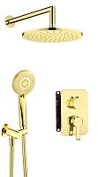 Набор Deante BXYZZQAM Arnika для душа скрытого монтажа с BOXом, золото
