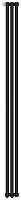 Радиатор Сунержа 15-0320-1803 Эстет-0 отопительный н/ж EU50 левый 1800х135 мм/ 3 секции, муар темный титан