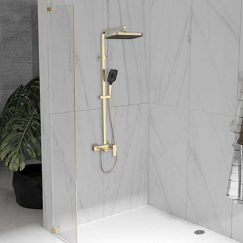 Душевая стойка Vincea Cube VSFS-4C12BG Душевая стойка Vincea Cube VSFS-4C12BG