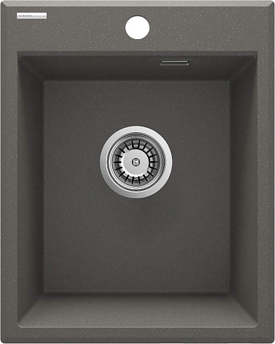 Мойка Deante ZQE_T104 Eridan кухонная гранитная 40x50 см, антрацит металлик Мойка Deante ZQE_T104 Eridan кухонная гранитная 40x50 см, антрацит металлик