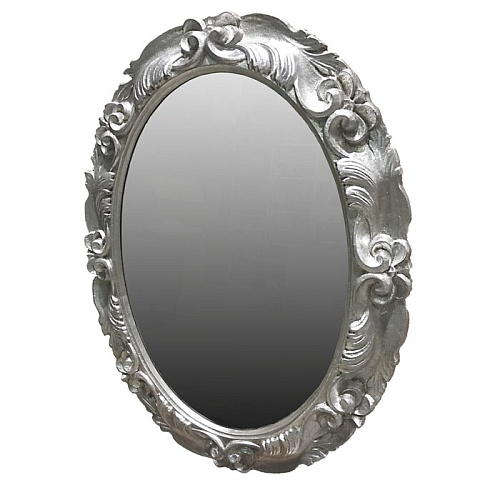 Зеркало TW 032, овальное 70*h90 см, рама: дерево, цвет: серебро состаренноTWSP032arg/antico снят с производства