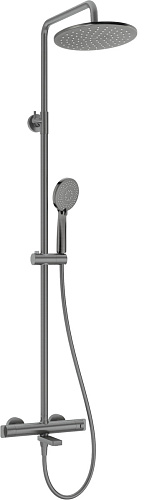 Душевая колонна Deante NAC_D1HT-NS Cascada термостат с поворотным изливом, Titanium (титан) Душевая колонна Deante NAC_D1HT-NS Cascada термостат с поворотным изливом, Titanium (титан)