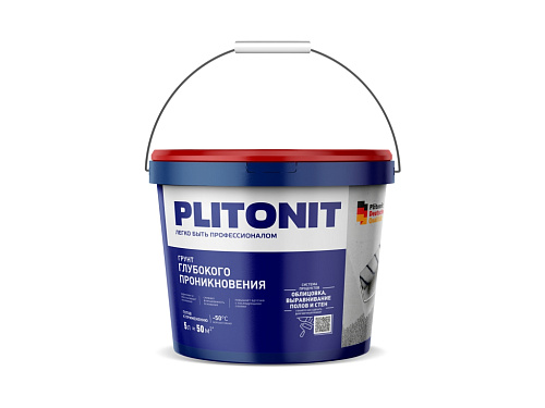 Грунтовка Plitonit Грунтовка PLITONIT Грунт Глубокого проникновения в ведрах 5 купить недорого в интернет-магазине Керамос