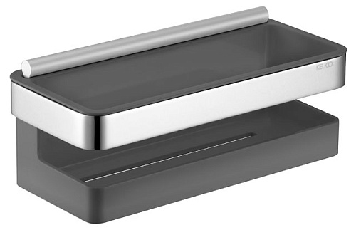 Корзинка Keuco 12759010001 Moll для душа, хром/антрацит