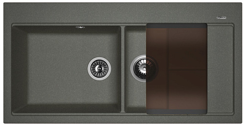 Мойка для кухни Florentina 20.335.E1000.102 Россана 100х51 см, с крылом, черная Мойка для кухни Florentina 20.335.E1000.102 Россана 100х51 см, с крылом, черная снят с производства