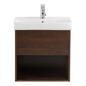 База BelBagno NEON-600-1C-SO-RS под раковину 60х35 см, подвесная, Rovere Scuro (темный дуб)