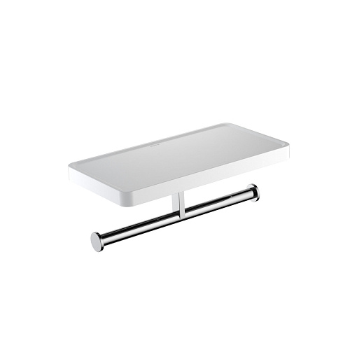 Бумагодержатель Aquatek AQ4919CR Европа двойной с полкой, хром купить недорого в интернет-магазине Керамос