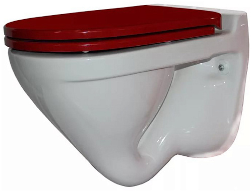 Унитаз Sanita Luxe ATCSLWH0111 Attica Color Red SL УП подвесной 35х50 см, с сиденьем, белый Унитаз Sanita Luxe ATCSLWH0111 Attica Color Red SL УП подвесной 35х50 см, с сиденьем, белый