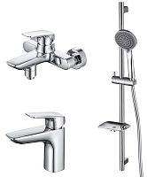 Комплект Aquatek AQ1030CR Вега для ванной Set 3 в 1 (AQ1010CR + AQ1040CR + AQ2011CR), хром