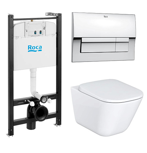 Комплект инсталляции с унитазом Roca The Gap 7893104100 Комплект инсталляции с унитазом Roca The Gap 7893104100