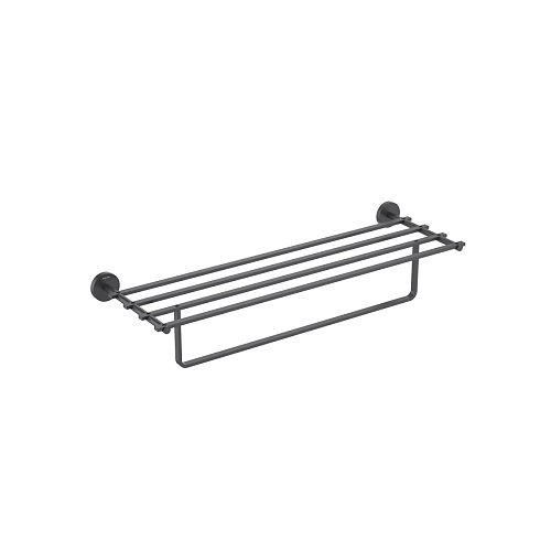 Полка Aquatek AQ4615MB Бетта для полотенец, черный матовый купить недорого в интернет-магазине Керамос