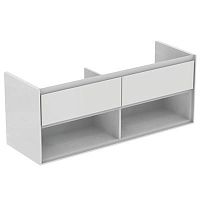 Тумба Ideal Standard E0831B2 Connect Air для раковины 130х44 см, подвесная, Glossy White + Matt White (белый глянцевый + белый матовый) Тумба Ideal Standard E0831B2 Connect Air для раковины 130х44 см, подвесная, Glossy White + Matt White (белый глянцевый + белый матовый)