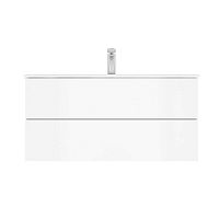 База под раковину AM.PM M70AFHX1002WG Spirit 2.0 подвесная, 100х48 см, ящики push-to-open, белый глянец
