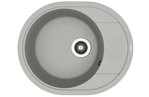 Мойка для кухни Florentina 20.240.B0580.305 Родос 58х47 см, с крылом, серая снят с производства