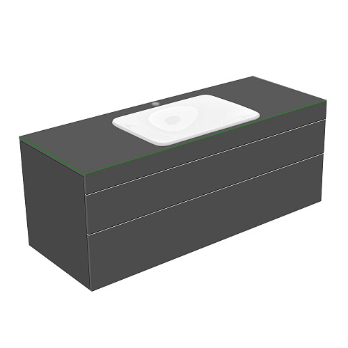 Тумба Keuco 31573150100 Edition 400 под умывальник 140х53.5 см, антрацит/стекло матовое антрацит купить недорого в интернет-магазине Керамос Тумба Keuco 31573150100 Edition 400 под умывальник 140х53.5 см, антрацит/стекло матовое антрацит купить недорого в интернет-магазине Керамос