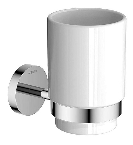 Стакан Aquatek AQ4604CR Бетта с держателем, хром - купить в Санкт-Петербурге, цена на Стакан Aquatek AQ4604CR Бетта с держателем, хром в интернет-магазине Керамос Стакан Aquatek AQ4604CR Бетта с держателем, хром купить недорого в интернет-магазине Керамос