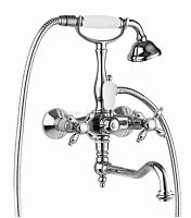 Смеситель для ванны c изливом, шлангом, душем Cezares NOSTALGIA NOSTALGIA-VDF-01