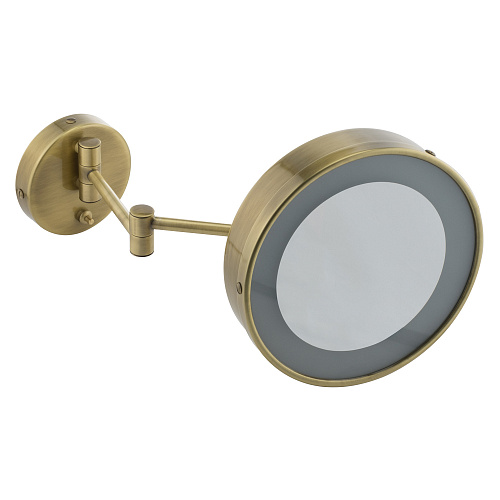 Зеркало Migliore 21977 оптическое с галогеновой подсветкой (3Х), бронза купить недорого в интернет-магазине Керамос