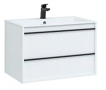 Тумба с раковиной Aquanet 00271947 Lino, 80х50 см, белая