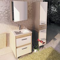 Тумба Comforty 00003129378 Тулуза напольная 60х47 см, с раковиной Quadro 60, сосна лоредо Тумба Comforty 00003129378 Тулуза напольная 60х47 см, с раковиной Quadro 60, сосна лоредо